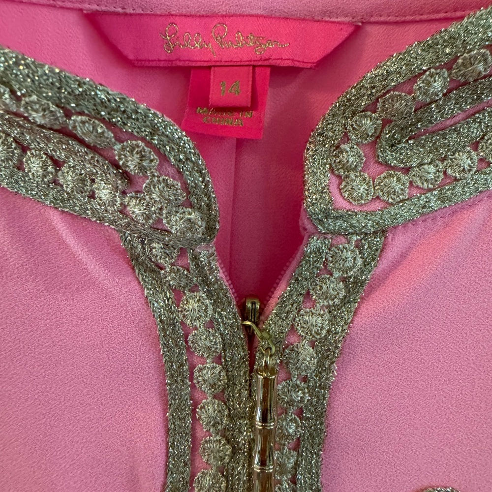 Lilly Pulitzer flowy pink dress size 14